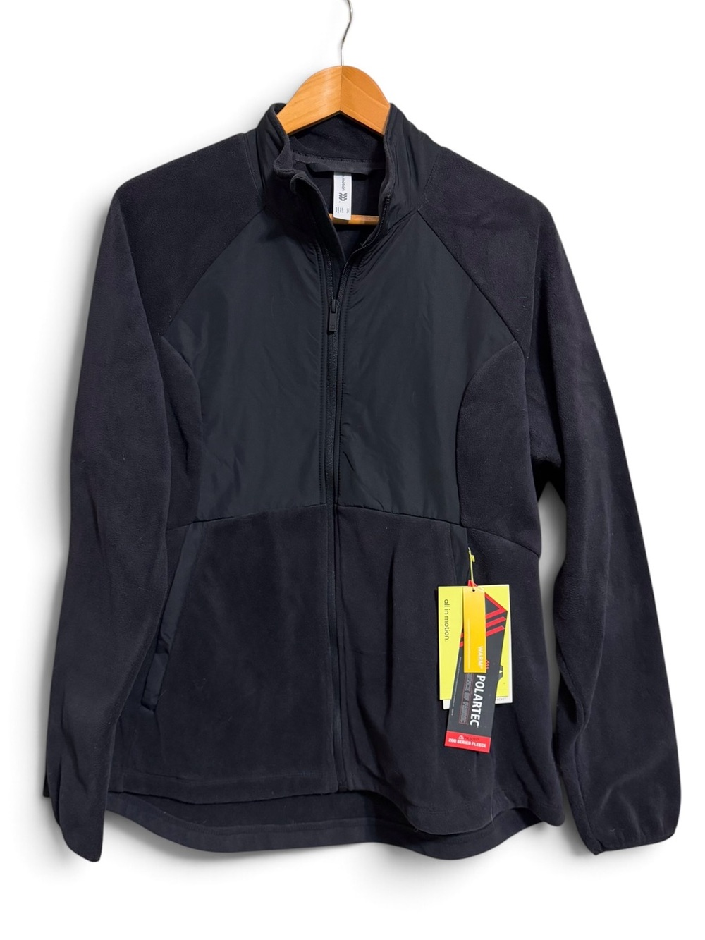 all in motion Black Women's Fleece Jacket with Wind Panels